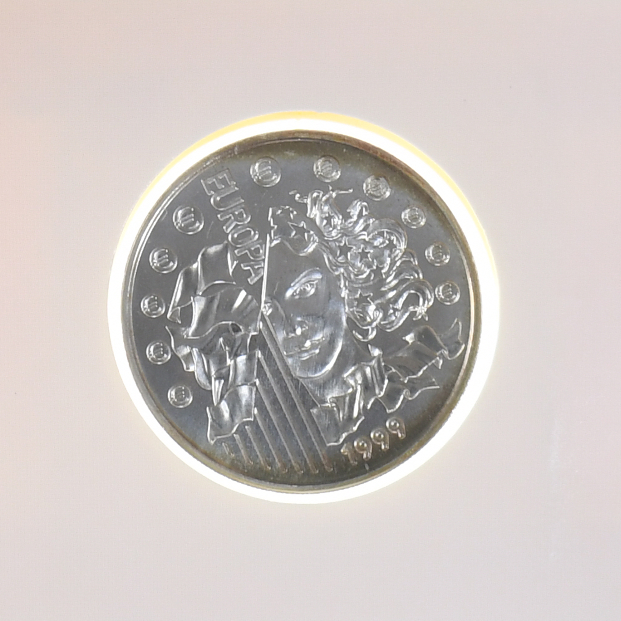 France, Europa - monnaie parité, 6.55957 Francs, 1999, Monnaie de Paris, BU