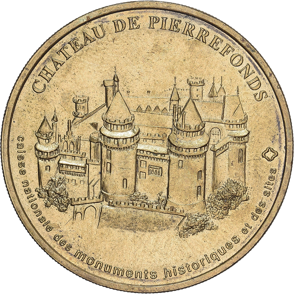 France, Medal, Chateau de Pierrefonds, 2004, Monnaie De Paris, , Brass