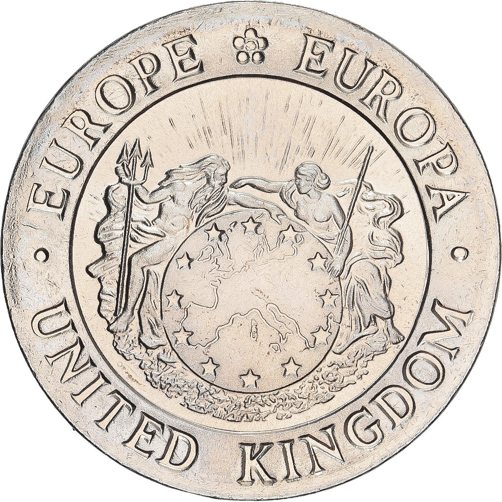 United Kingdom, 2 Ecu Europa, 1992, Tower mint, BU, , Copper-nickel