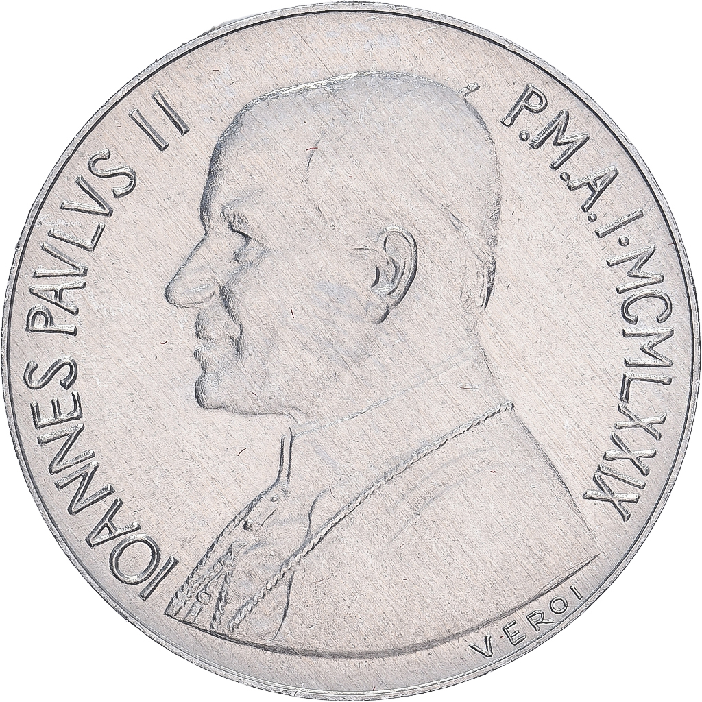 Vatican, Jean-Paul II, 10 Lire, 1979 - Anno I, Roma, BU, , Aluminum