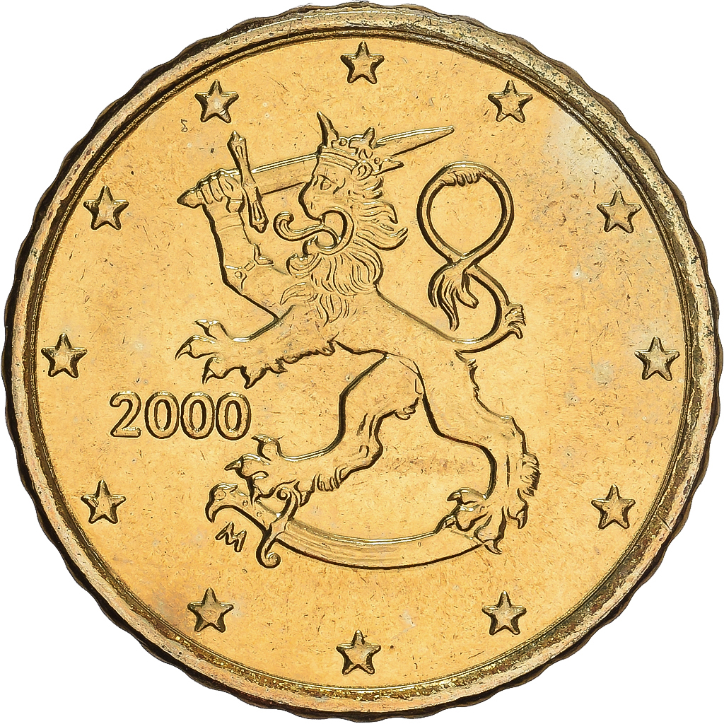 Finnland, 10 Euro Cent, 2000, Vantaa, UNZ, Nordic gold, KM:101