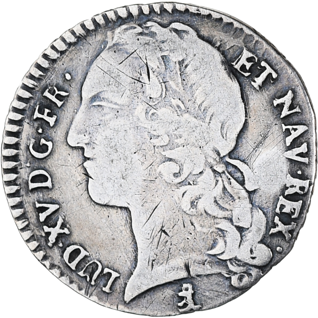 France, Louis XV, 1/10 Écu au bandeau, 1746, Montpellier, , Silver