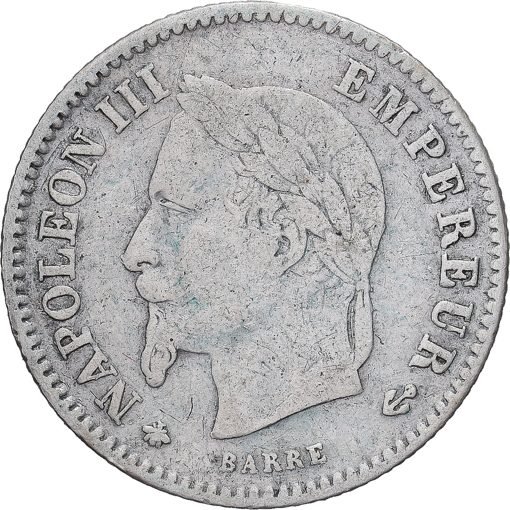 France, Napoleon III, 20 Centimes, 1868, Paris, , Silver, KM:808