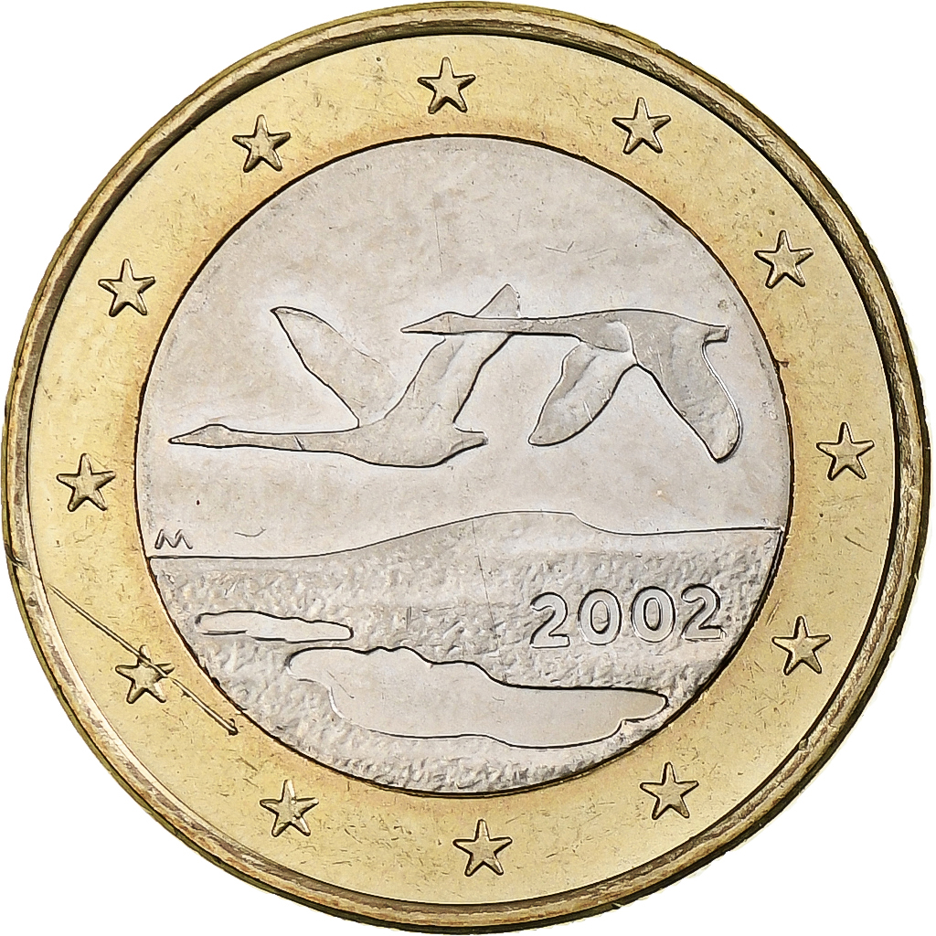 Finland, Euro, 2002, Mint of Finland, série FDC, MS, Bi-Metallic, KM:104