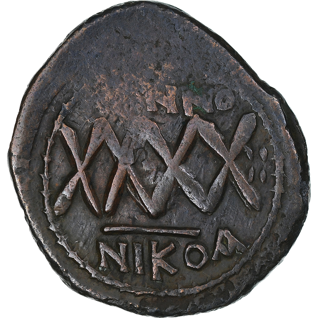 Phocas, Æ, 605-606, Nicomedia, , Bronze, Sear:659