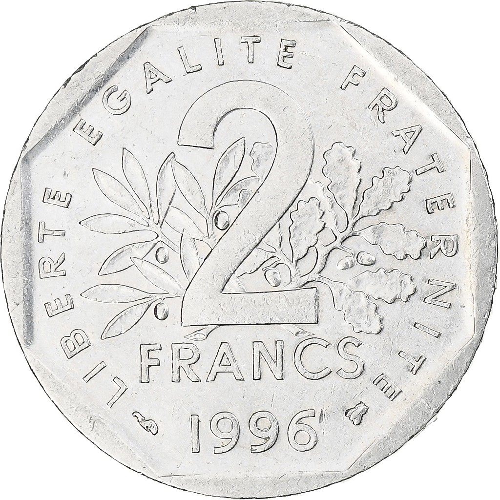 France, Semeuse, 2 Francs, 1996, Monnaie de Paris, , Nickel, KM:942.1