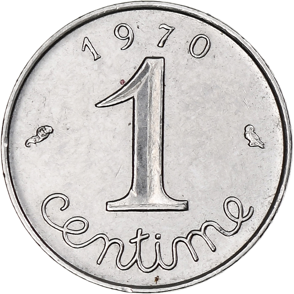 France, Épi, Centime, 1970, Monnaie de Paris, , Stainless Steel