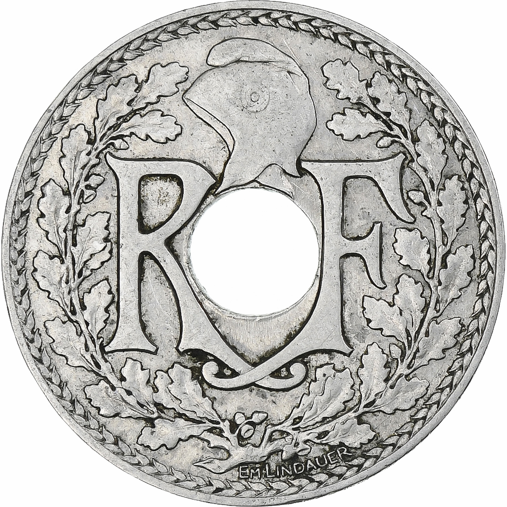 France, Lindauer, 25 Centimes, 1915, Paris, , Nickel, KM:867