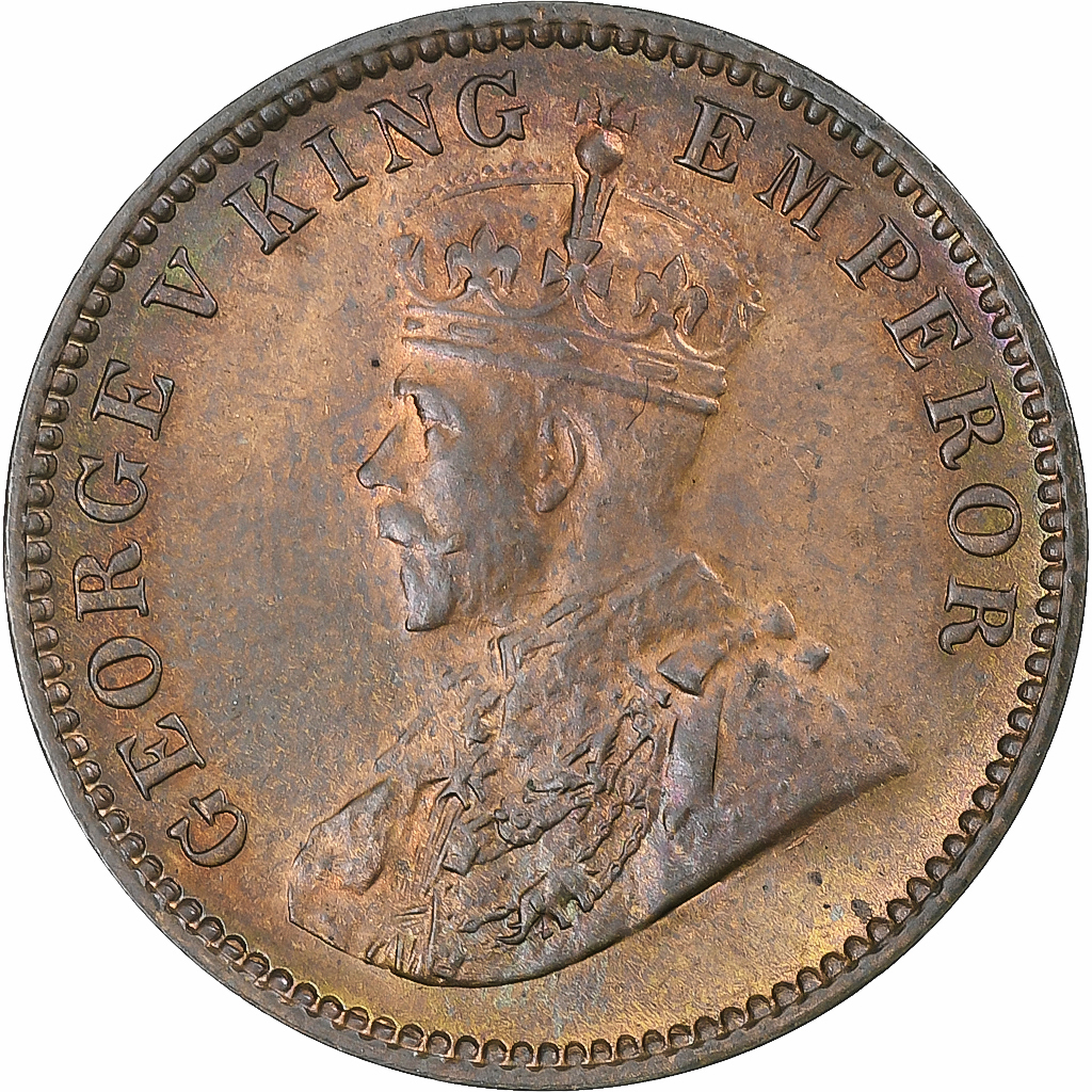 India British, George V, 1/4 Anna, 1935, Calcutta, , Bronze, KM:512