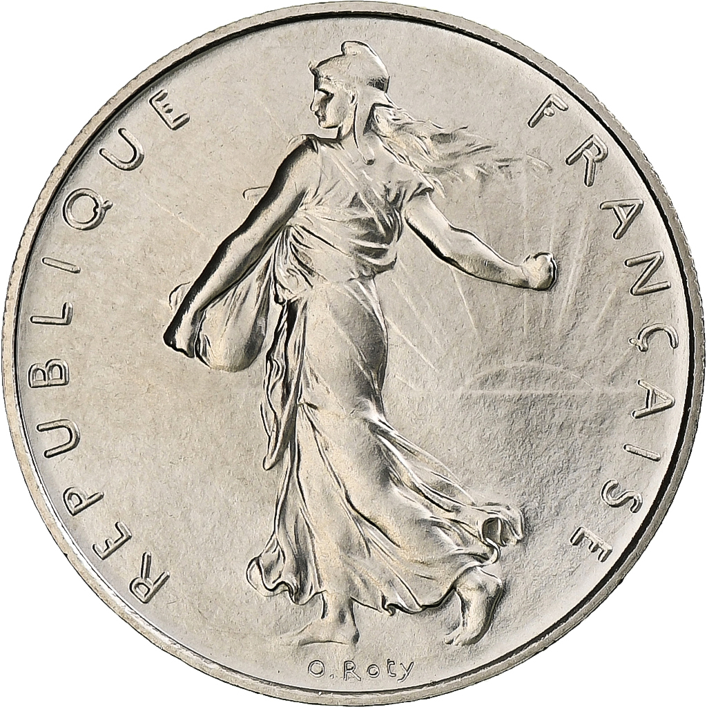 France, Franc, Semeuse, 1986, Monnaie de Paris, série FDC, Nickel, 