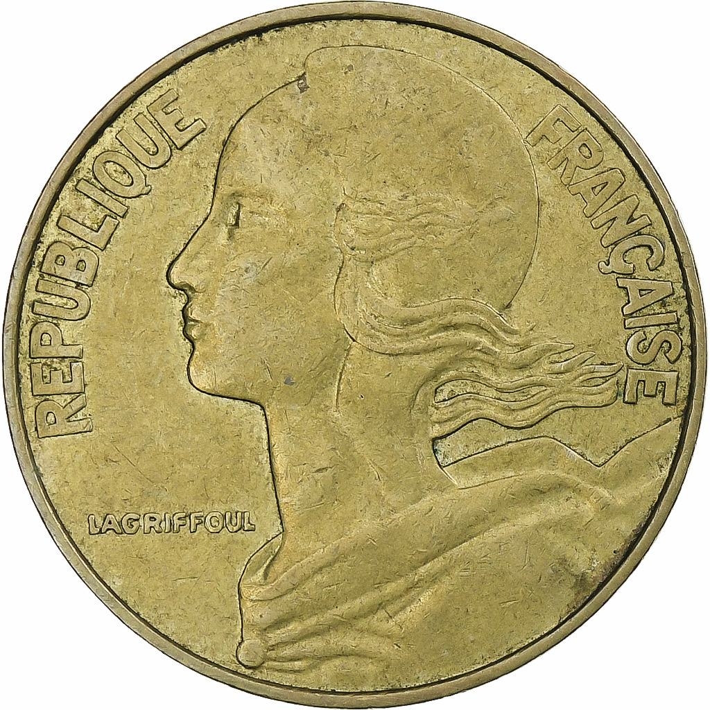 France, 20 Centimes, Marianne, 1983, Pessac, Aluminum-Bronze, , KM:930
