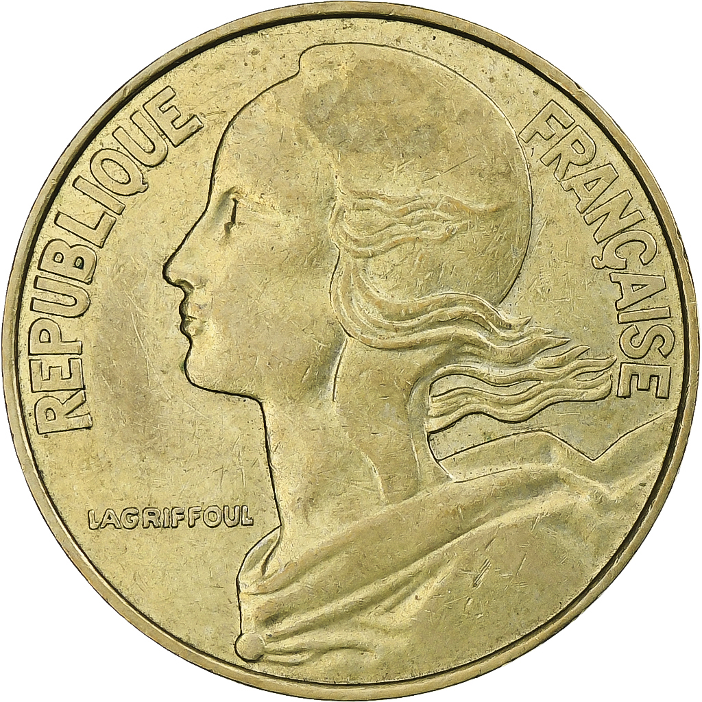 France, 20 Centimes, Marianne, 1985, Pessac, Aluminum-Bronze, , KM:930