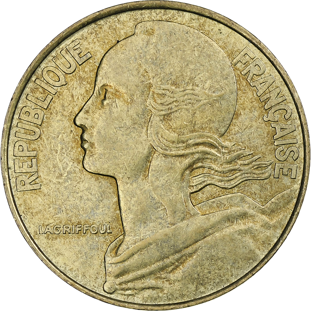 France, 20 Centimes, Marianne, 1994, Pessac, Aluminum-Bronze, , KM:930