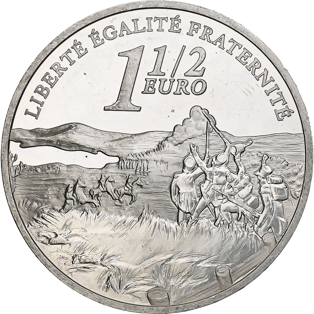 France, 1 1/2 Euro, Victoire d'Austerlitz, 2005, Monnaie de Paris, BE