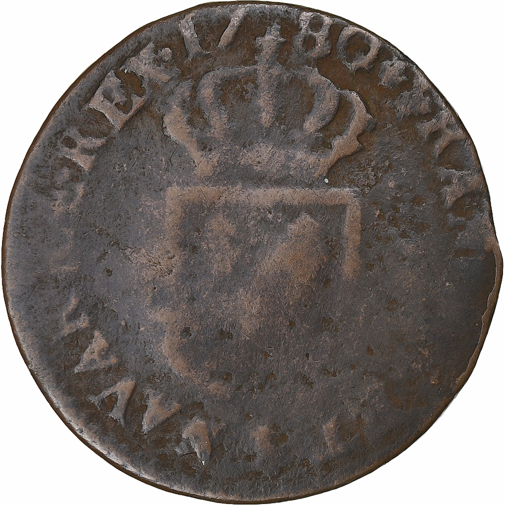 France, Louis XVI, Sol, 1780, Limoges, Copper, , Gadoury:350, KM:578.7