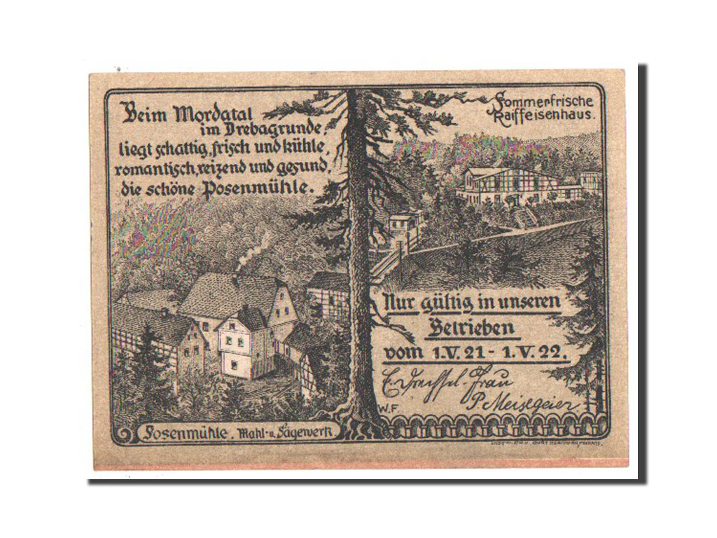 Banknote, Germany, Sachsen-Weimar-Eisenach, 25 Pfennig, 1921, UNC(63)