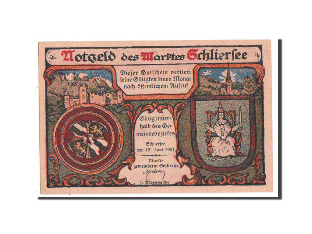 Banknote, Germany, Schliersee Marktgemeinde, 10 Pfennig, 1921, UNC(63)