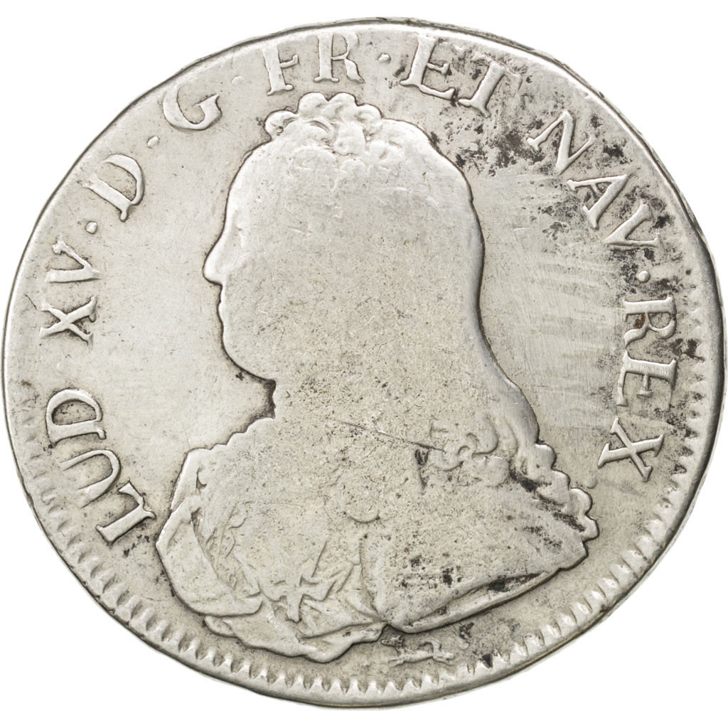 Coin, France, Louis XV, Écu aux branches d'olivier, Ecu, 1735, Bayonne
