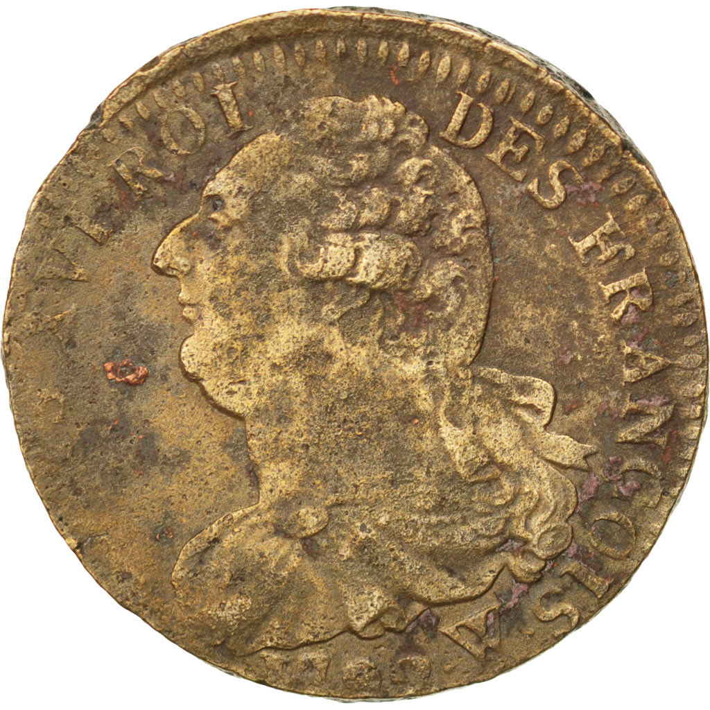 Coin, France, 2 Sols, 1793, Arras, , Bronze, Gadoury:25