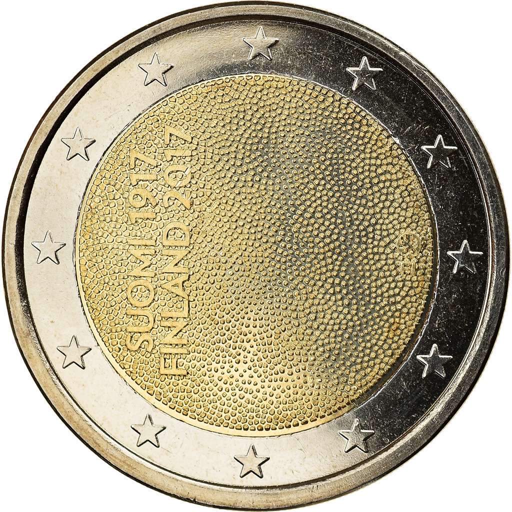 Finnland, 2 Euro, 100 years of Independence, 2017, UNZ, Bi-Metallic