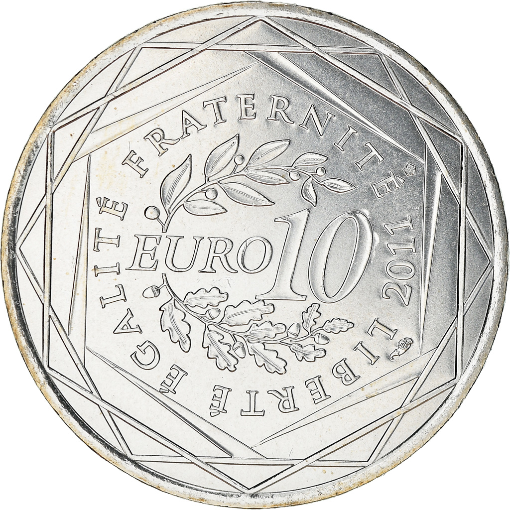 France, 10 Euro, Bretagne, 2011, , Silver