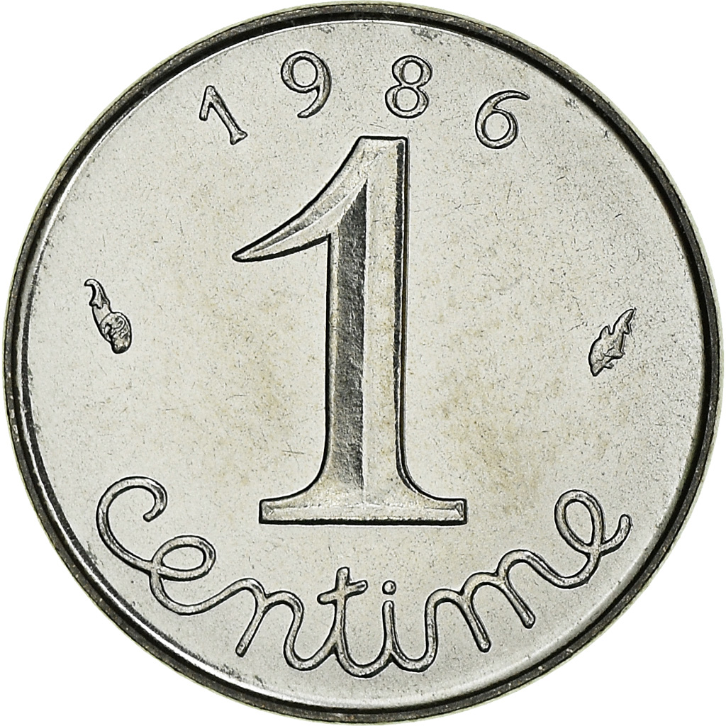 Coin, France, Épi, Centime, 1986, Paris, FDC, MS(65-70), Stainless Steel