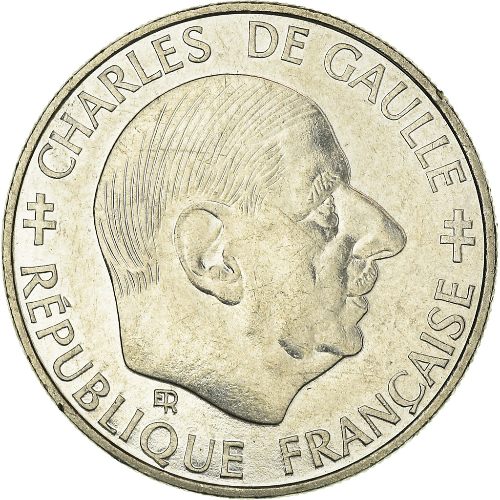 Coin, France, Charles de Gaulle, Franc, 1988, Paris, , Nickel, KM:963