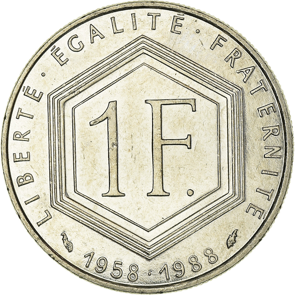 Coin, France, Charles de Gaulle, Franc, 1988, Paris, , Nickel, KM:963