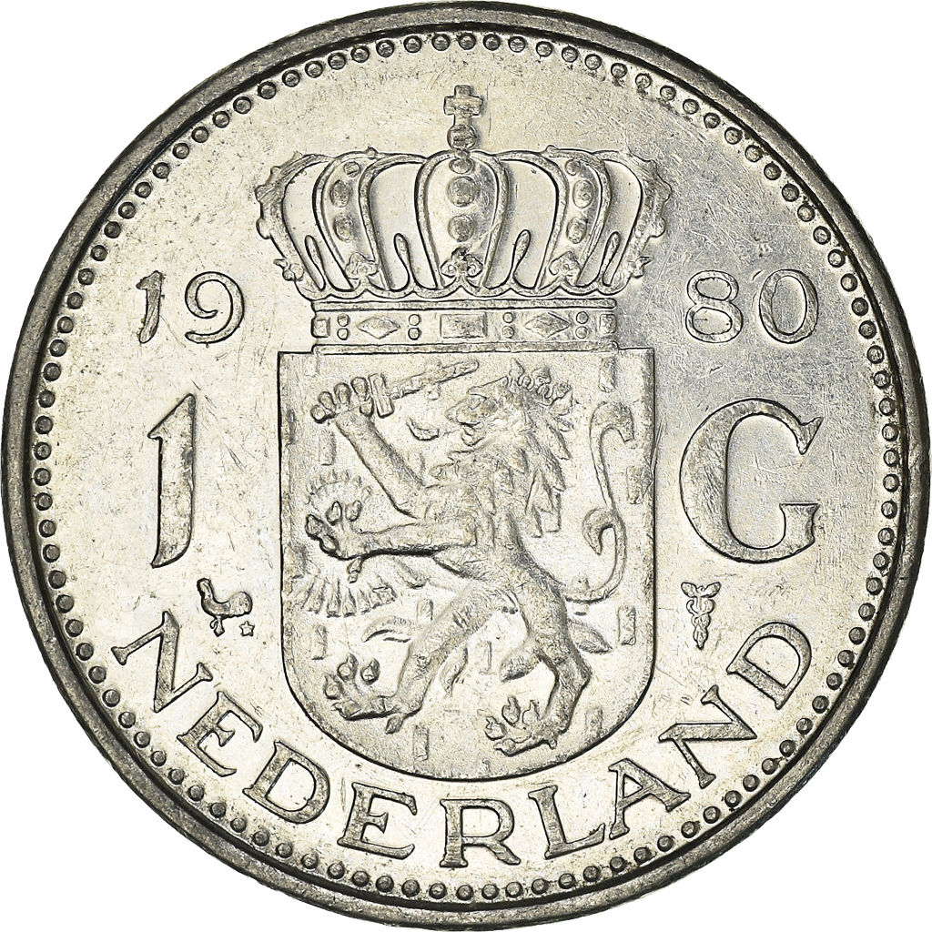 Coin, Netherlands, Juliana, Gulden, 1980, , Nickel, KM:184a