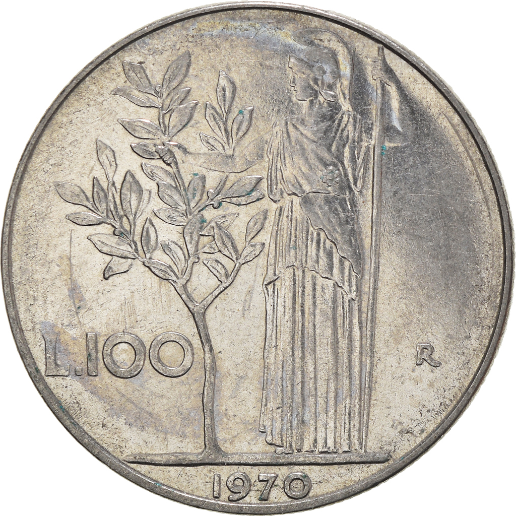 Coin, Italy, 100 Lire, 1970, Rome, , Stainless Steel, KM:96.1