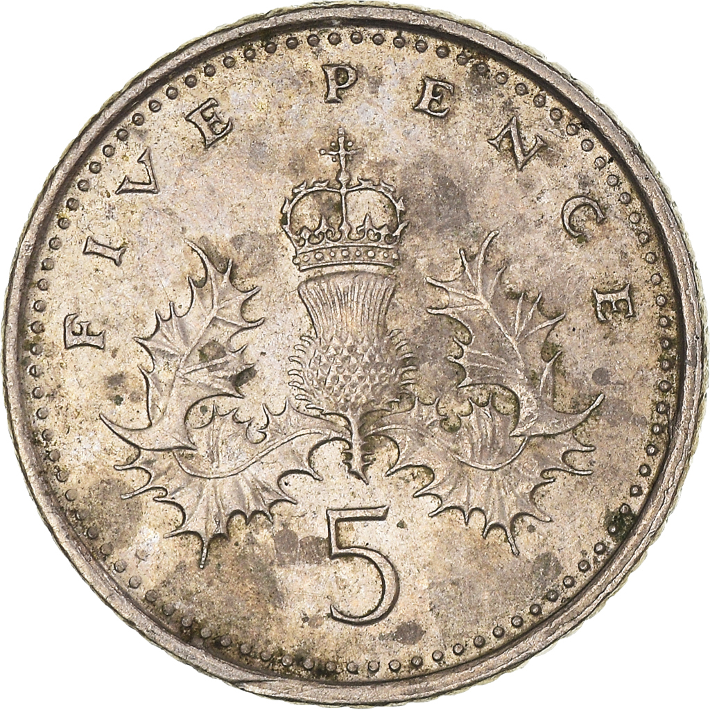 Coin, Great Britain, Elizabeth II, 5 Pence, 1998, , Copper-nickel