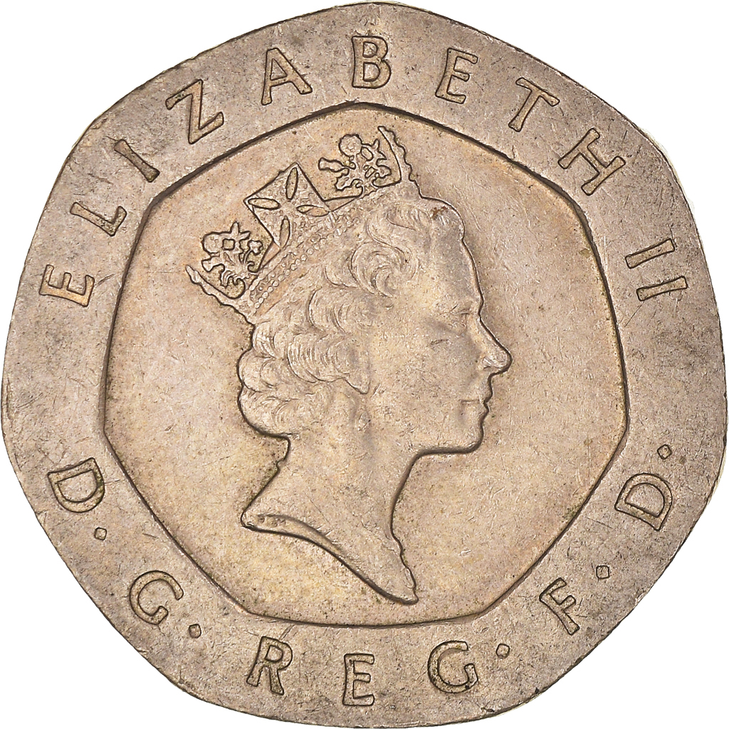 Coin, Great Britain, Elizabeth II, 20 Pence, 1995, , Copper-nickel