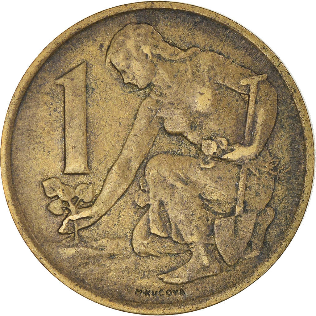 Coin, Czechoslovakia, Koruna, 1971, , Aluminum-Bronze, KM:50