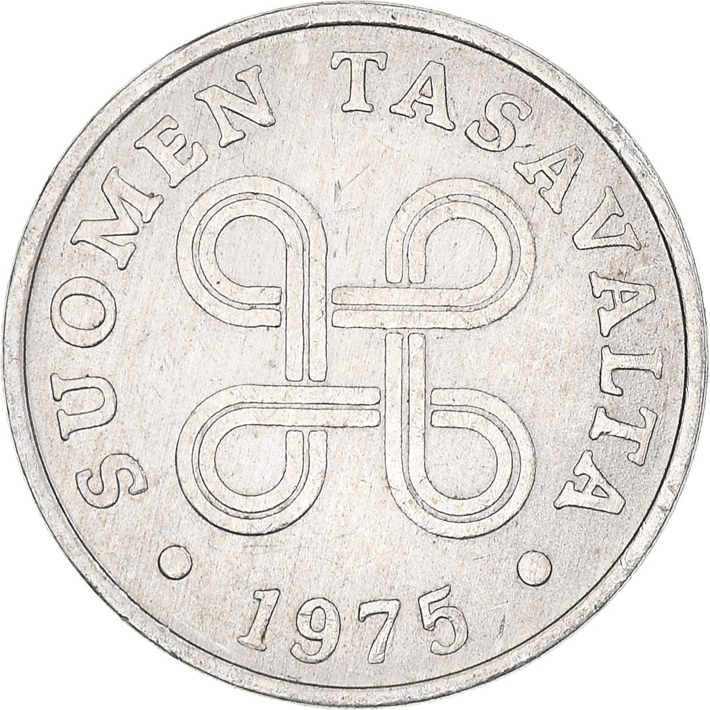 Coin, Finland, Penni, 1975, , Aluminum, KM:44a