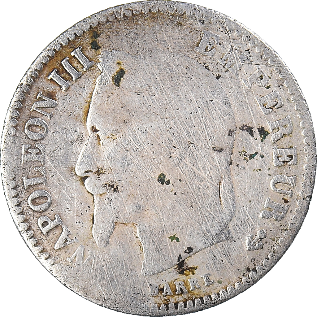 Coin, France, Napoleon III, Napoléon III, 20 Centimes, 1867, Paris, 