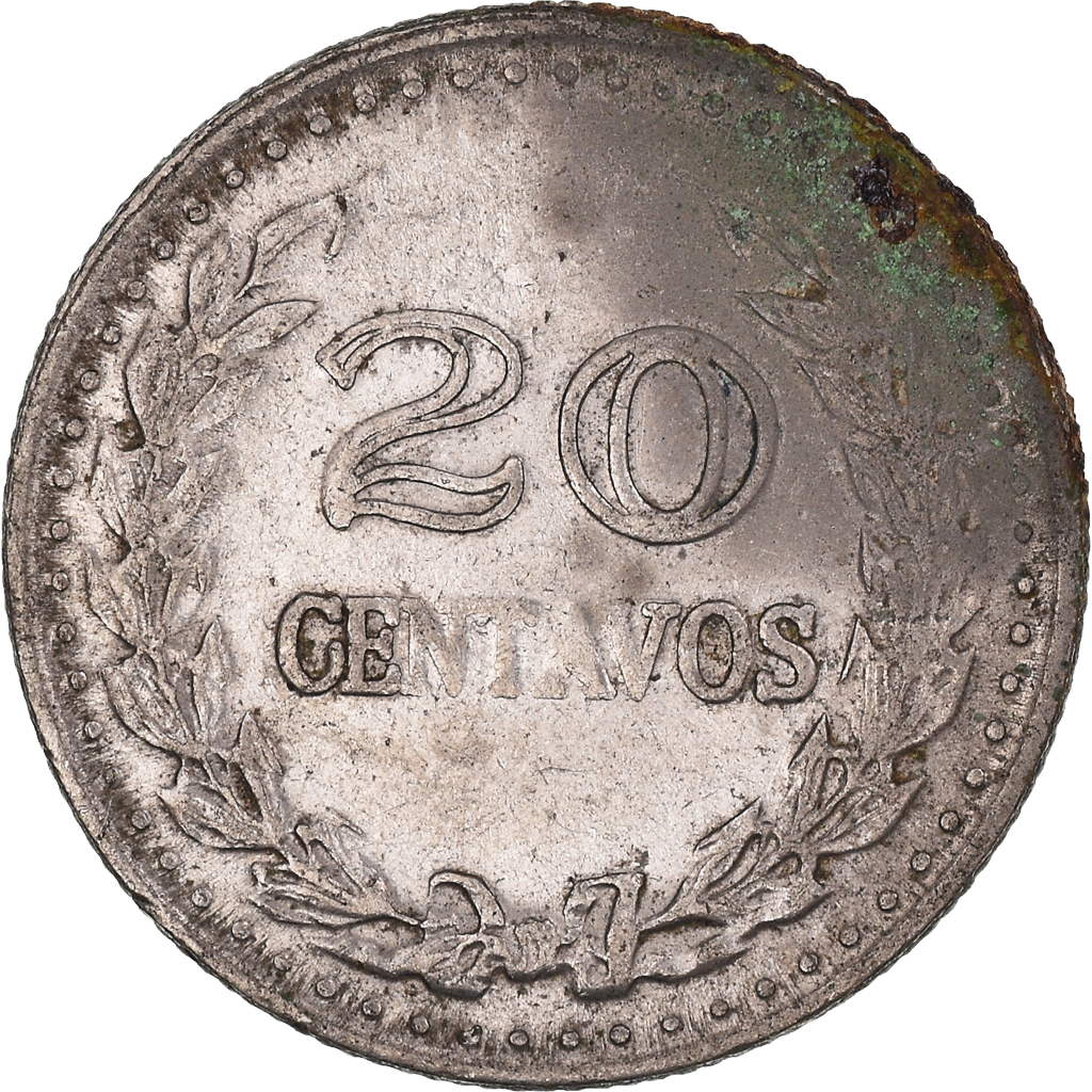 Coin, Colombia, 20 Centavos, 1974, , Nickel Clad Steel, KM:246.1
