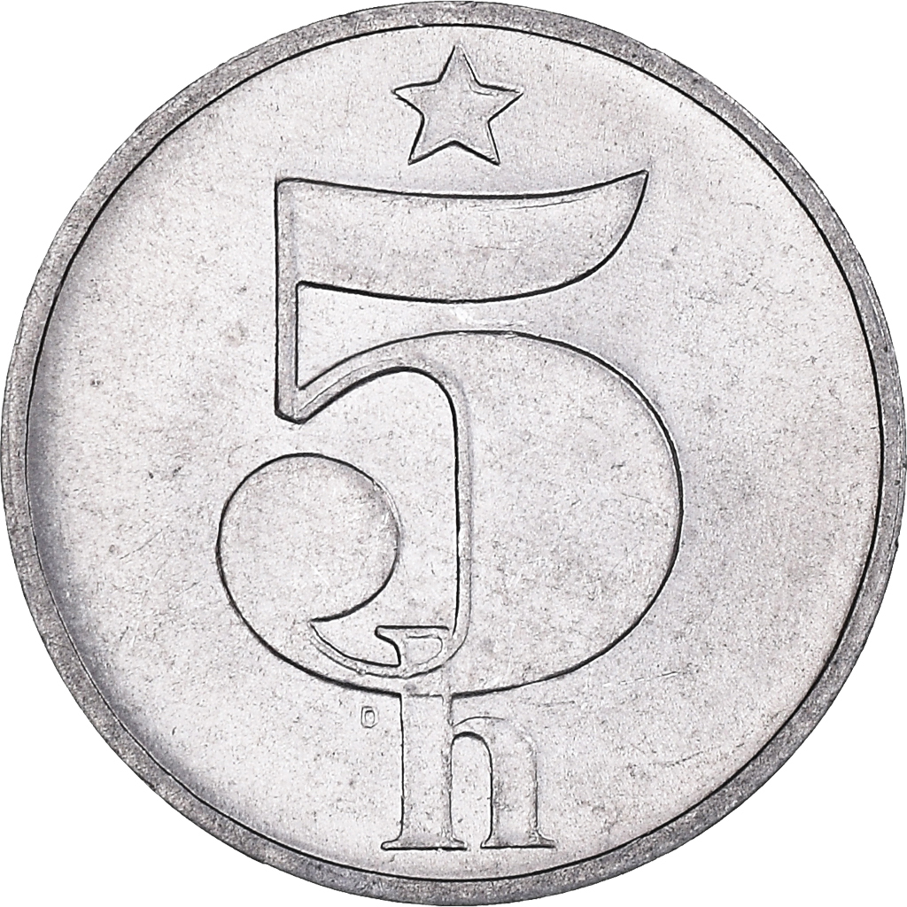 Coin, Czechoslovakia, 5 Haleru, 1978, , Aluminum, KM:86