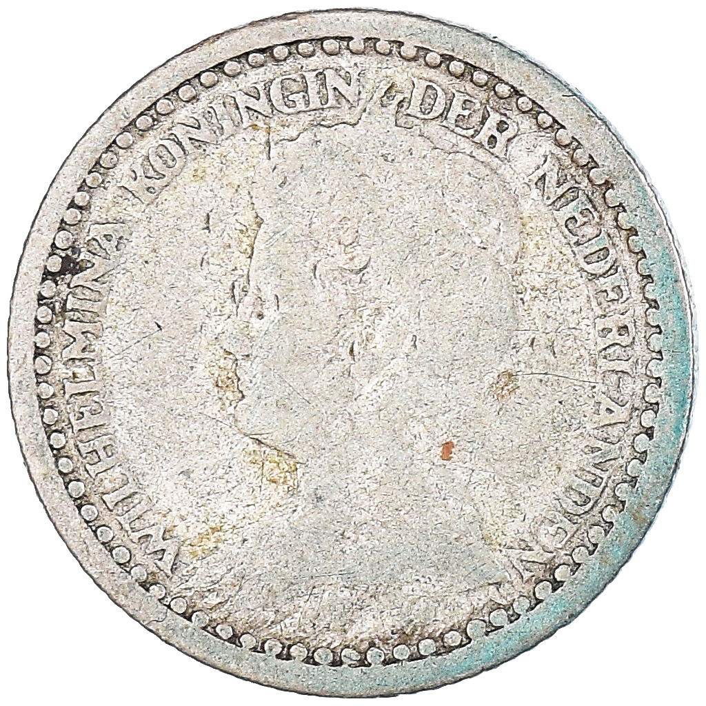 Coin, Netherlands, Wilhelmina I, 10 Cents, 1921, , Silver, KM:145