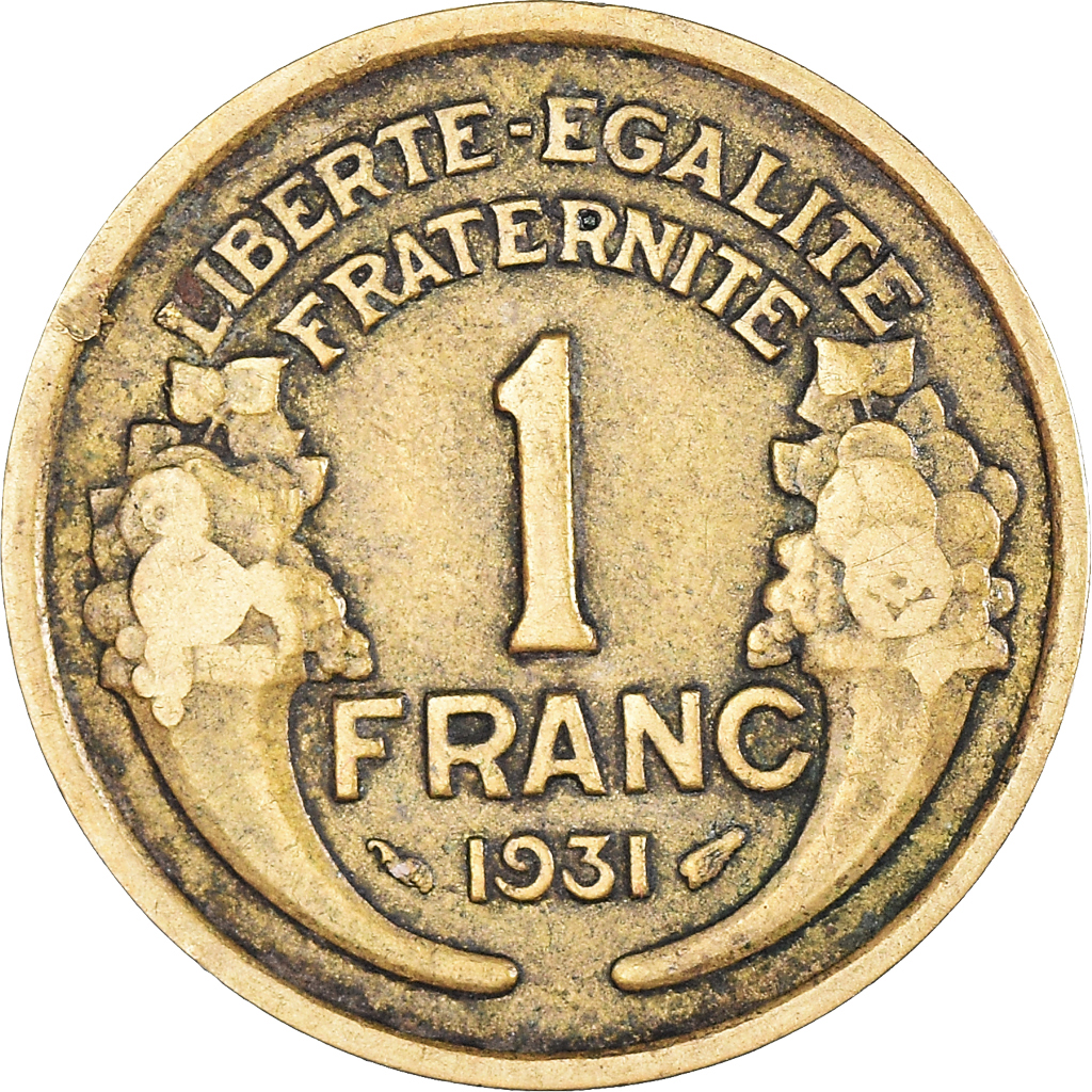 Coin, France, Morlon, Franc, 1931, Paris, , Aluminum-Bronze, KM:885