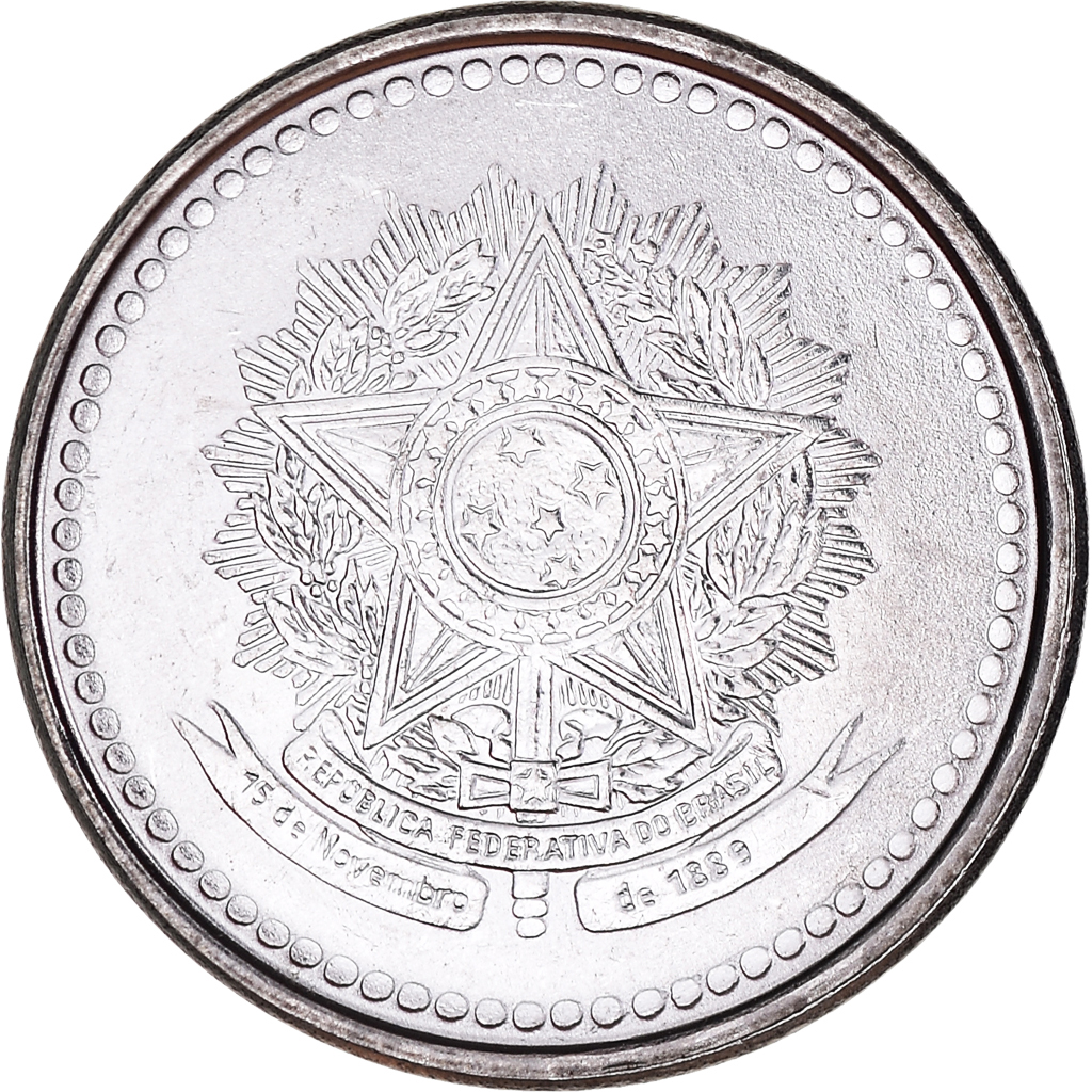 Moneda, Brasil, 20 Centavos, 1987, SC+, Acero inoxidable, KM:603