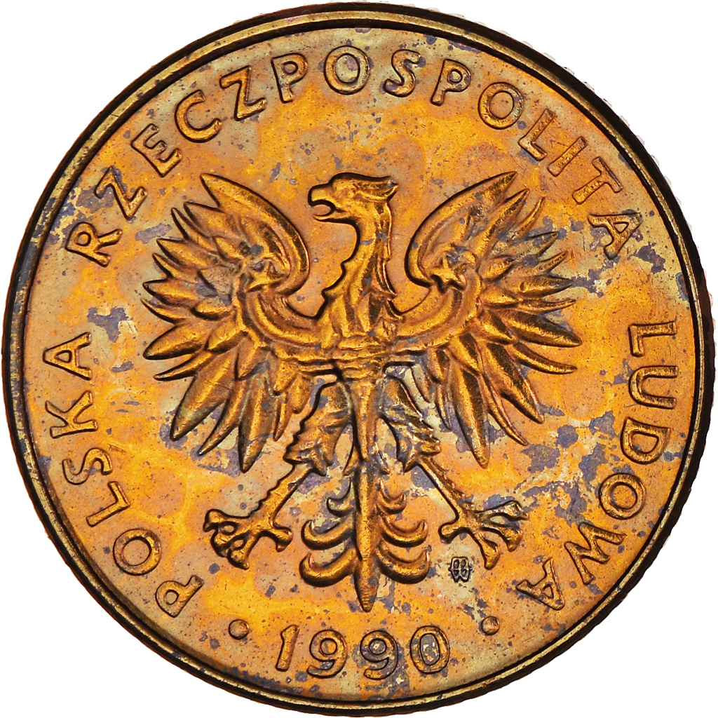 Coin, Poland, 10 Zlotych, 1990, Warsaw, , Brass, KM:152.2