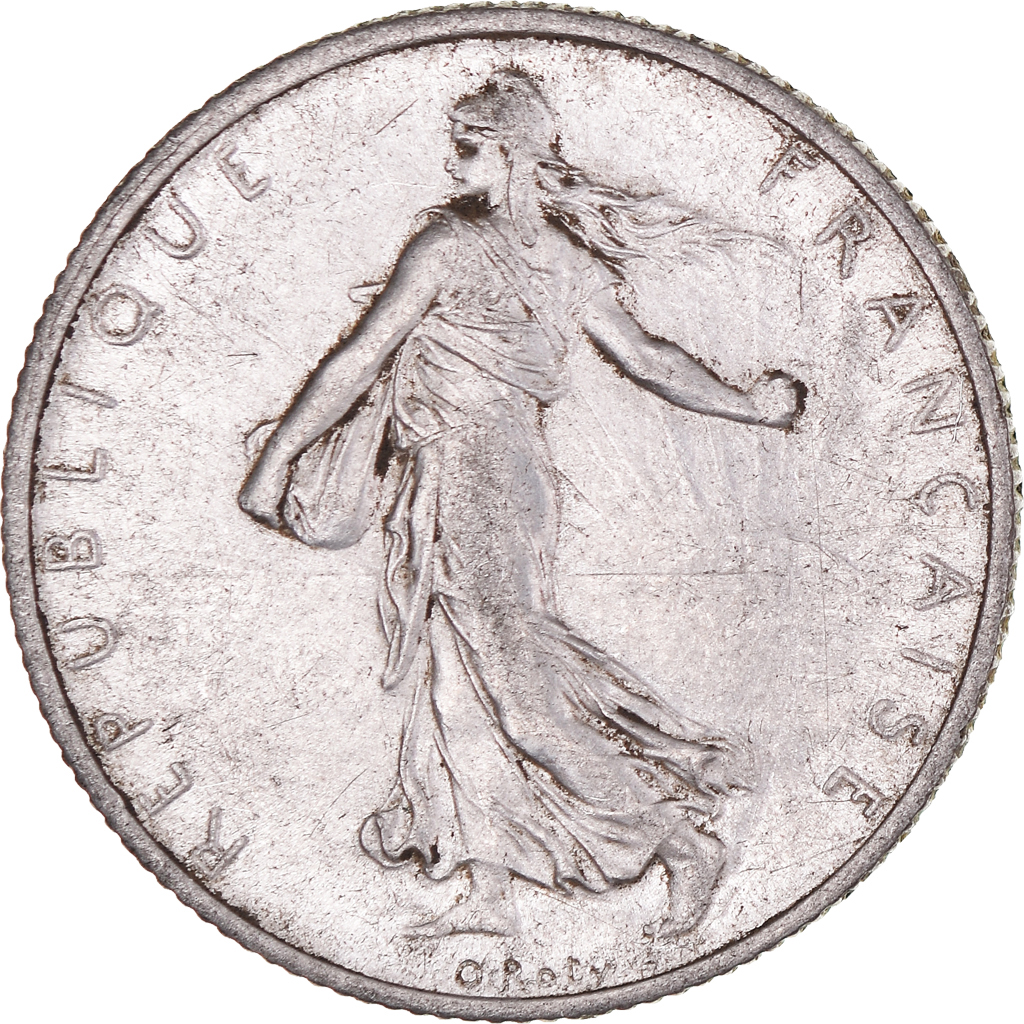 Coin, France, Semeuse, 2 Francs, 1918, Paris, , Silver, KM:845.1