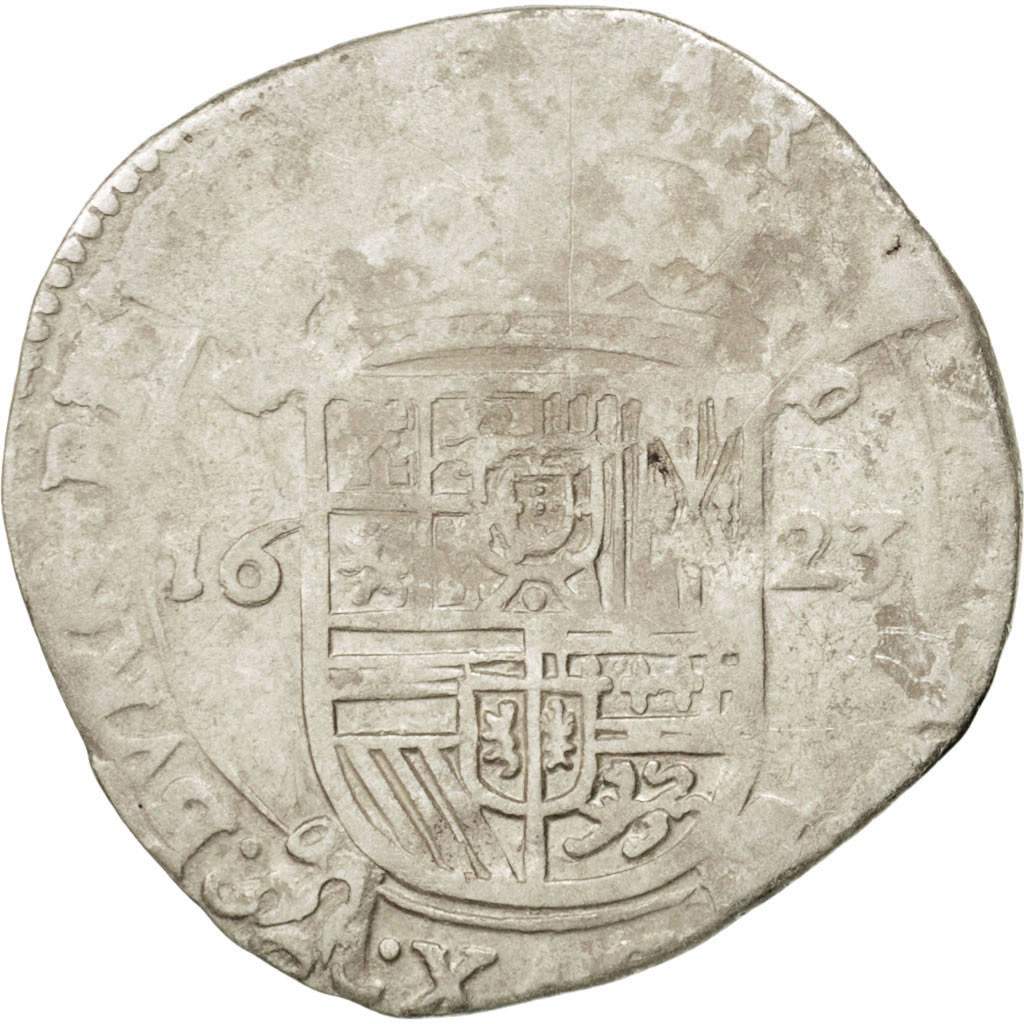 Coin, Spanish Netherlands, BRABANT, Escalin, 1623, Brabant, , Silver