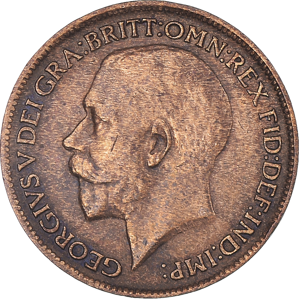 Coin, Great Britain, George V, Farthing, 1912, , Bronze, KM:808.1