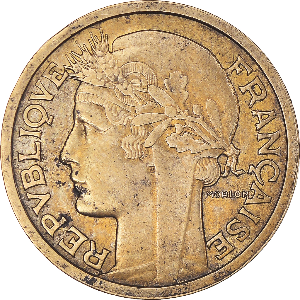 Coin, France, Morlon, 2 Francs, 1938, Paris, , Aluminum-Bronze, KM:886