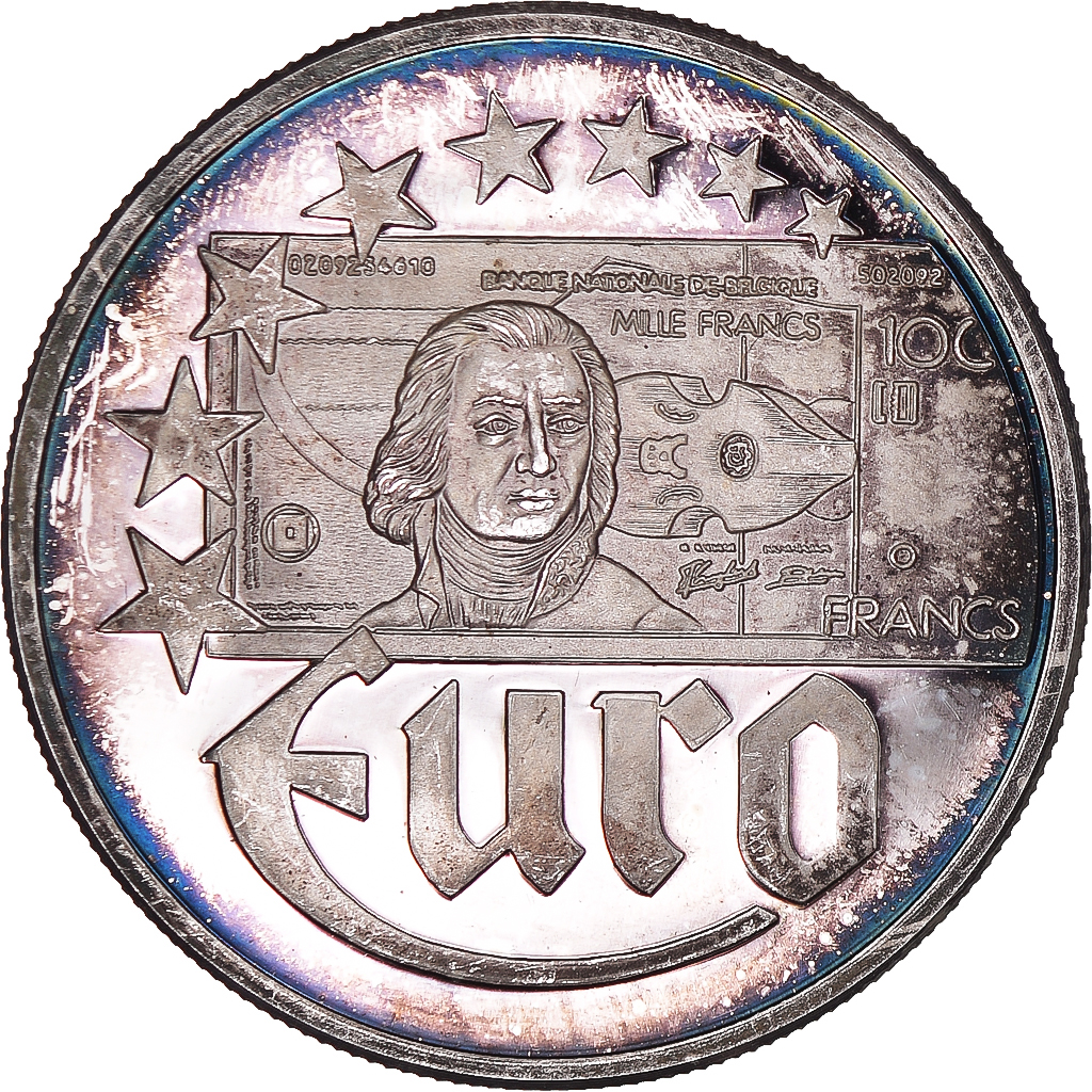 France, 10 Euro, Europa, 1997, Belgium, , Silver
