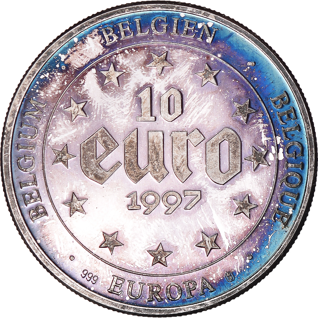 France, 10 Euro, Europa, 1997, Belgium, , Silver