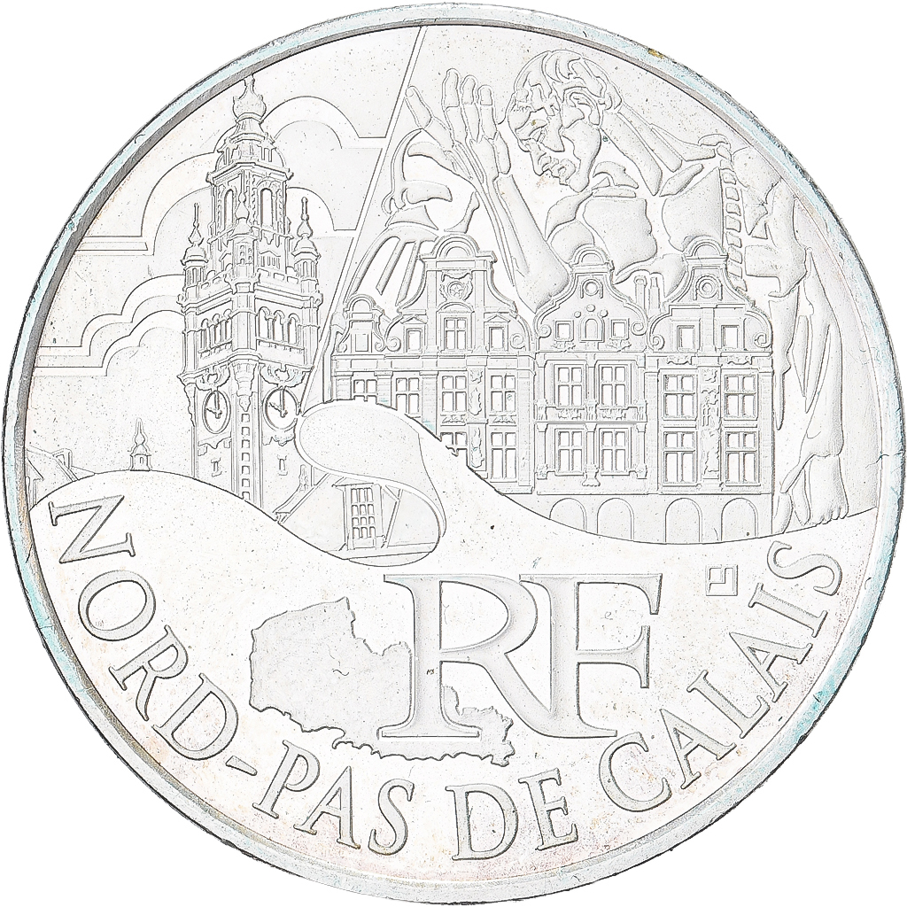 France, 10 Euro, Nord-Pas de Calais, 2011, Paris, , Silver, KM:1880