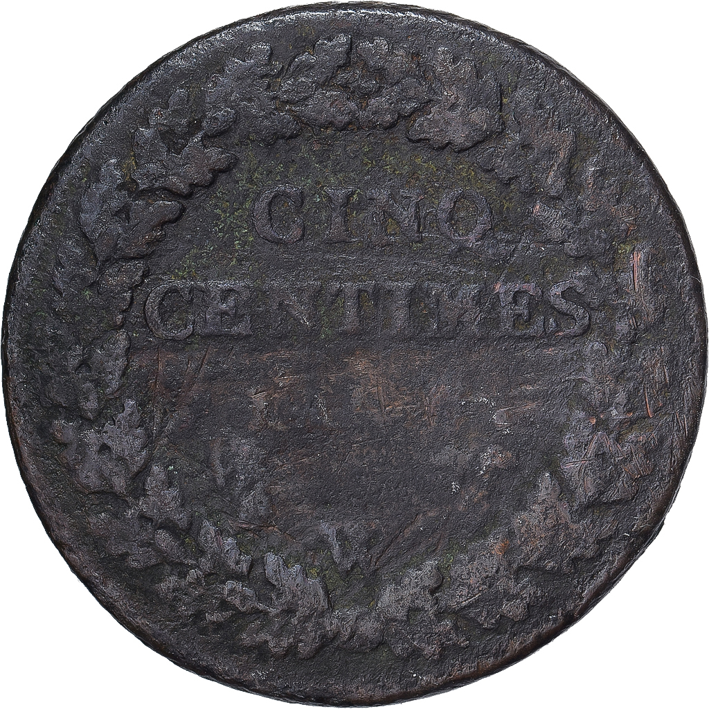 Coin, France, Dupré, 5 Centimes, AN 5, Lille, , Bronze, KM:640.11