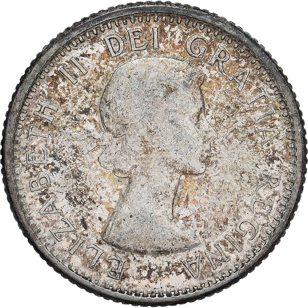 Coin, Canada, Elizabeth II, 10 Cents, 1963, Royal Canadian Mint, Ottawa